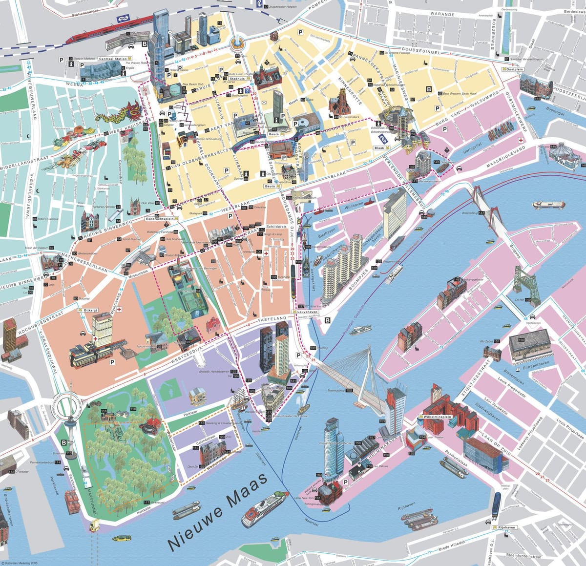 মানচিত্র Rotterdam অফলাইন 
