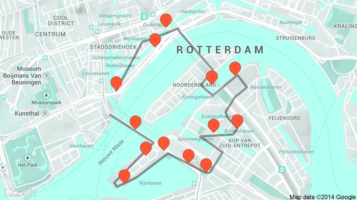 মানচিত্র Rotterdam স্থাপত্য 