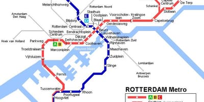 অবঃ Rotterdam ট্রাম মানচিত্র