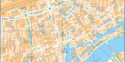 Rotterdam শহরের মানচিত্রের