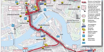মানচিত্র Rotterdam ম্যারাথন 