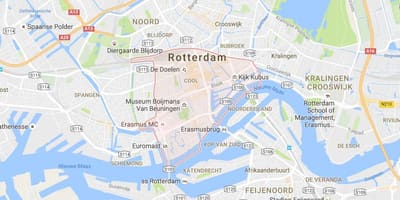 Rotterdam সেন্টার মানচিত্র